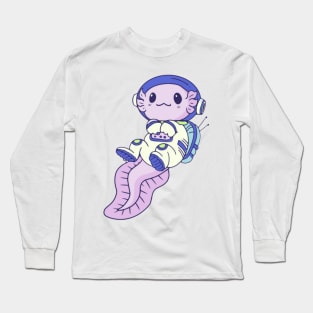 Astronaut Axolotl Long Sleeve T-Shirt